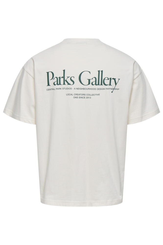 ONSPARKER SS LOOSE TEE 22035566 GARDENIA/PARKS GALLERY